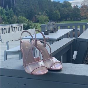 Aldo nude pink/ clear heels